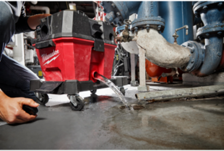 6 Gallon Wet/Dry Vacuum Tank with Grip Handles and Oversized Drain