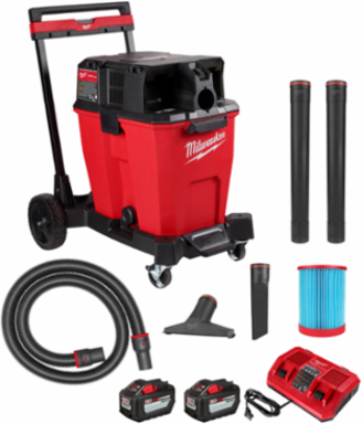 M18 FUEL™ 12 Gallon Wet/Dry Vacuum Kit, 109 CFM, 50.29 lbs, Cordless