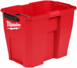 12 Gallon Wet/Dry Vacuum Tank, Polypropylene, Red/Black