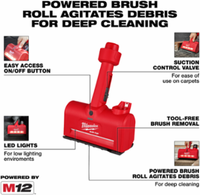 M12™ AIR-TIP™ Utility Nozzle, 6 Inch Width, 2.4 lbs, Compatible with M12™ Battery