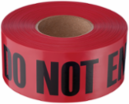 1000' Premium Red Barricade Tape-Danger Do Not Enter