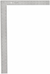 16 Inch x 24 Inch Steel Tradesman Square with Epoxy Finish, Inch & Metric Graduations