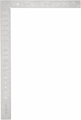 Aluminum Framing Square 24 Inch x 16 Inch with Stamped Graduations