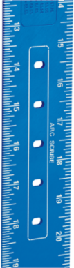 True Blue® Laser Etched Framing Square, 16 Inch x 24 Inch, Anodized Aluminum