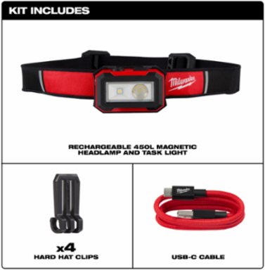 Milwaukee® Rechargeable Magnetic Headlamp And Task Light