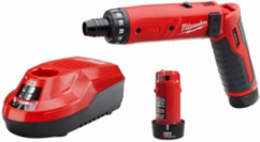 M4 1/4 Inch Hex Screwdriver Kit, 44 in-lbs Torque, 600 RPM, Cordless
