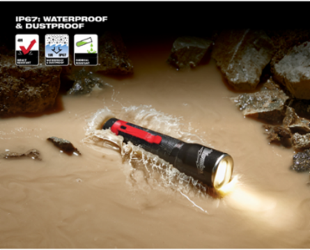 325-Lumen LED Focusing Flashlight, 4.75 Inch Length, Waterproof, Aluminum Body