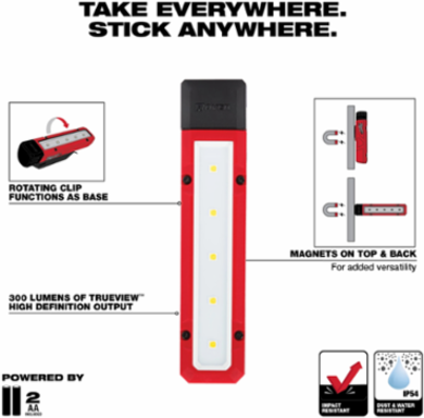 ROVER™ Magnetic Flood Light - 300 Lumens, 4.75 Inch Portable, LED, Drop Rated