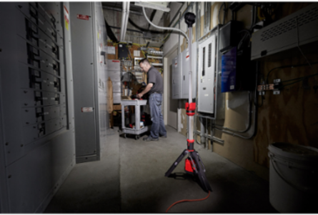 M12™ ROCKET™ Dual Power Tower Light, 5 Ft. 8 in., 1400 Lumens, LED