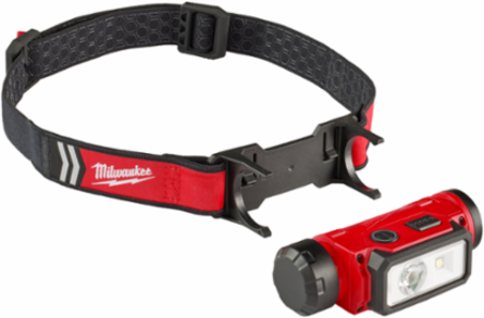 REDLITHIUM USB Hard Hat Headlamp, 600 Lumens, Rechargeable, 5.28 oz