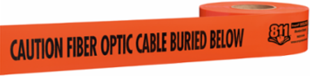 SHIELDTEC Non-Detectable Tape 1000' x 3 Inch Orange/Black, 4 mil Thickness