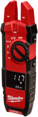 True-RMS Fork Meter, 200 Amp Max, 0.63 Inch Jaw Opening, 1000V AC/DC
