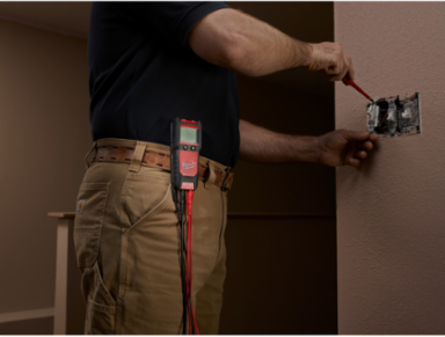Auto Voltage/Continuity Tester with 600V AC/DC, Backlit LCD Display