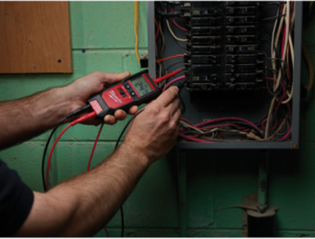 Auto Voltage/Continuity Tester with 600V AC/DC, Backlit LCD Display