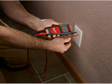 Auto Voltage/Continuity Tester with 600V AC/DC, Backlit LCD Display