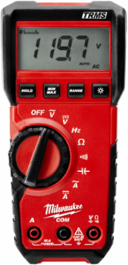 Digital Multimeter, True RMS, 10 A AC/DC Current, 600 V AC/DC Voltage