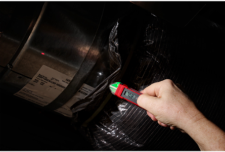 Non-Contact Voltage Detector w/ Laser Infrared Thermometer