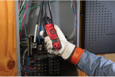 Heavy-Duty True-RMS Clamp Meter, 400 A AC, 600 V AC/DC, 1.0 Inch Jaw
