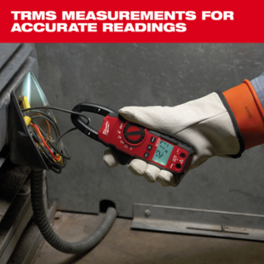 Heavy-Duty True-RMS Clamp Meter, 400 A AC, 600 V AC/DC, 1.0 Inch Jaw
