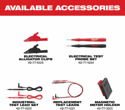 True-RMS Clamp Meter, 1.30 Inch Jaw Opening, Measures Up to 600 A AC/DC