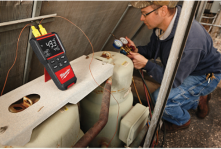 Heavy Duty Contact Temperature Meter, -328 F to 2500 F Temperature Range, 10.3 Inch Length, Digital Accuracy 1.3 F