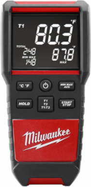 Heavy Duty Contact Temperature Meter, -328 F to 2500 F Temperature Range, 10.3 Inch Length, Digital Accuracy 1.3 F