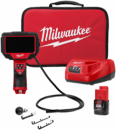 M12 M-Spector 360 Inspection Camera, 4 ft Cable, 720p LCD, 10mm Head