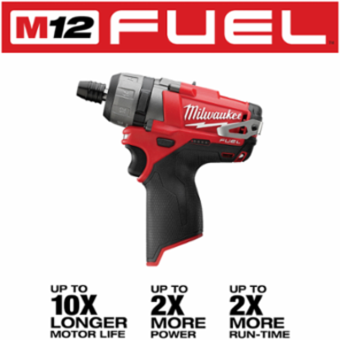 M12 FUELTM 1/4 Inch Hex 2-Speed Cordless Screwdriver, 350 in-lbs Torque
