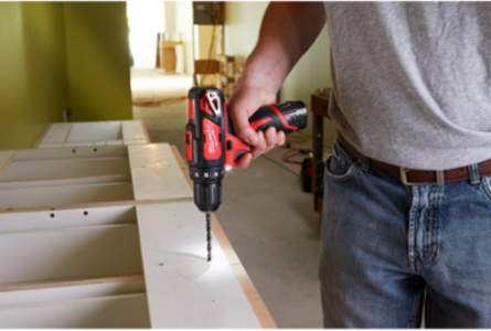 M12 3/8 Inch Cordless Drill/Driver Kit, 275 in-lbs Torque, 1500 RPM