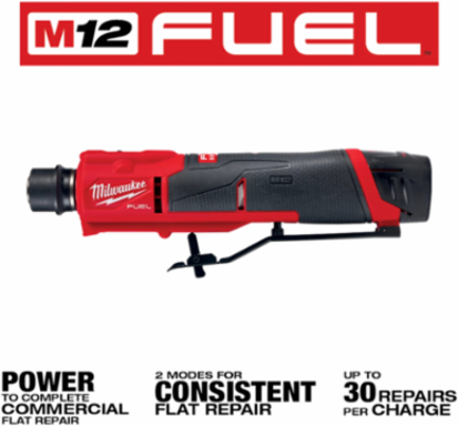 M12 FUELTM Low Speed Tire Buffer Kit, 11 Inch Length, 2500 RPM, Cordless
