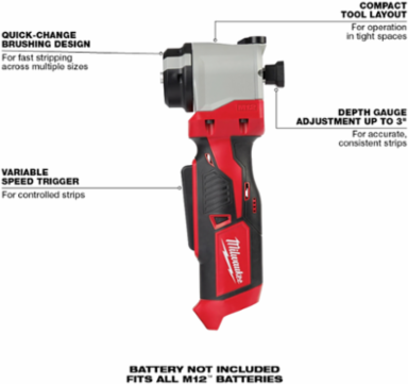 M12TM Cable Stripper, Stripping Capacity 1/0 - 750 MCM Cu and Al
