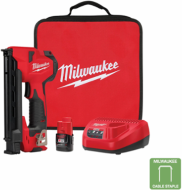 M12TM Cable Stapler, 1 Inch Staple Size, 2.0 Ah Lithium-Ion Battery, 5 lbs