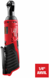 M12TM Cordless 1/4 Inch Ratchet, 30 ft-lbs Torque, 250 RPM, 1.9 lbs