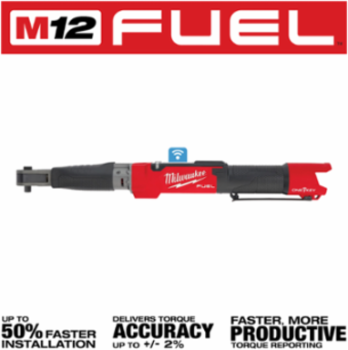 M12 FUEL 3/8 Inch Digital Torque Wrench, 10-100 ft-lbs Torque Range, ONE-KEY Technology