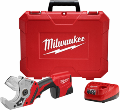 M12 Cordless PVC Shear, Cuts 2 Inch Schedule 40 PVC in 3 Seconds
