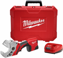 M12 Cordless PVC Shear, Cuts 2 Inch Schedule 40 PVC in 3 Seconds