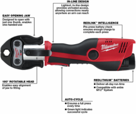 M12™ Press Tool (NO JAWS)-Reconditioned