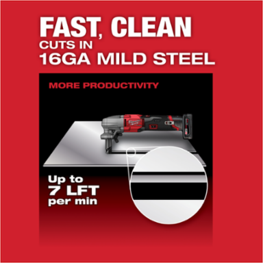 M12 FUEL™ 16 Gauge Variable Speed Nibbler, 12V, 3.2 Inch Minimum Cut Radius