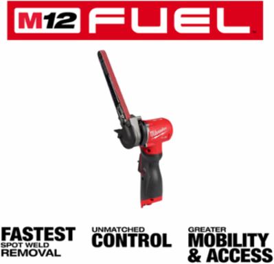 M12 FUELTM Cordless 1/2 Inch x 18 Inch Bandfile, 12V, 2.01 lbs, 60 Grit Belts