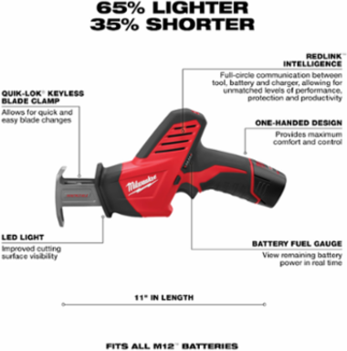 M12™ Cordless 5-Tool Combo Kit with 12V Battery Power, Includes Drill, Impact Driver, Saw, Ratchet, Light