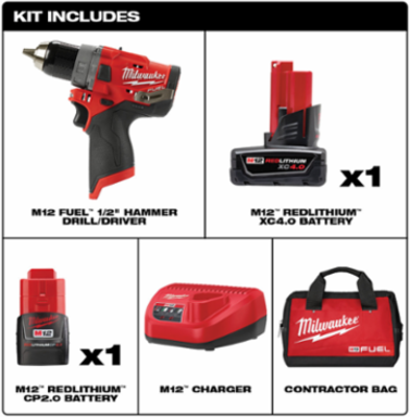 M12 FUEL™ 1/2 in. Hammer Drill Kit