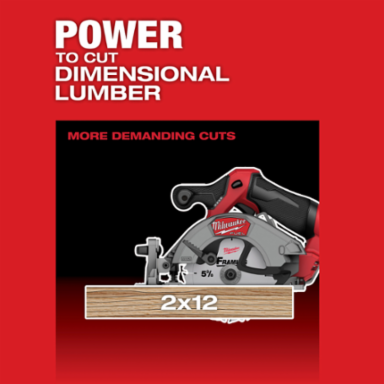 M12 FUEL 5-3/8 Inch Circular Saw, 12V, 4.50 lbs, Electric Cordless, Brushless Motor