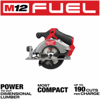 M12 FUEL 5-3/8 Inch Circular Saw, 12V, 4.50 lbs, Electric Cordless, Brushless Motor