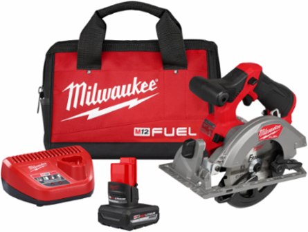 M12 FUEL 5-3/8 Inch Circular Saw Kit, 12V, Brushless Motor, 4.50 lbs