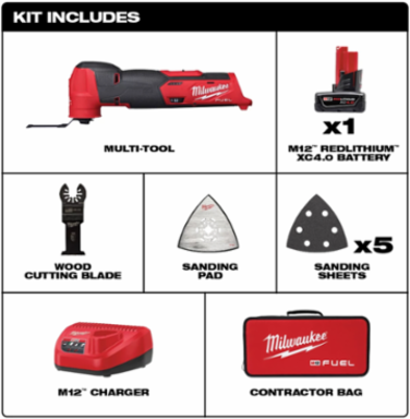 M12 FUEL Oscillating Multi-Tool Kit, 20000 OPM, 11.22 Inch, 2.29 lbs