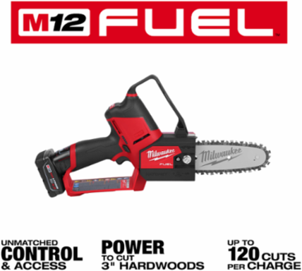 M12 FUEL HATCHET 6 Inch Cordless Pruning Saw, 4.1 lbs, Battery Powered