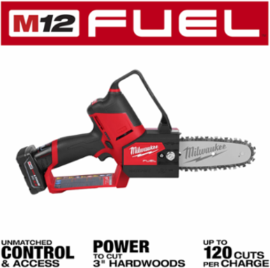 M12 FUEL HATCHET Pruning Saw Kit, 6 Inch Bar, Cordless, 4.85 lbs