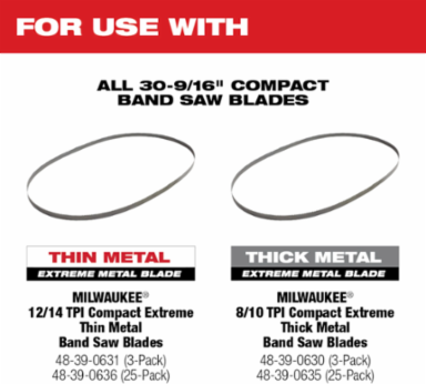 M12 FUEL Compact Band Saw Kit, 2-1/2" X 2-1/2" Cut Capacity, 6 lbs