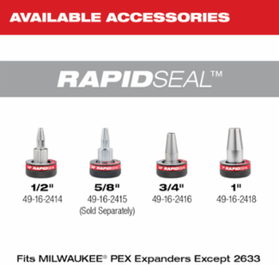 M12 FUEL ProPEX Expander 3/8"-1" Capacity with RAPID SEAL Heads