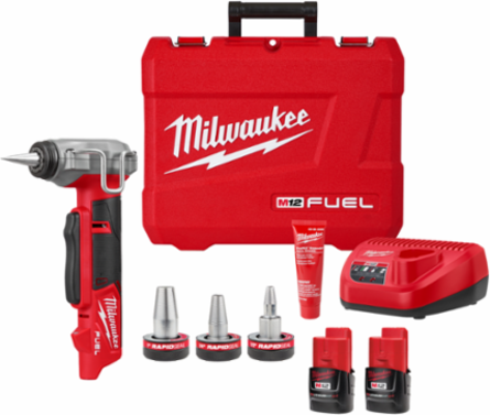M12 FUEL ProPEX Expander Kit 3/8"-1" Capacity, Electric Power, Includes RAPID SEAL Heads